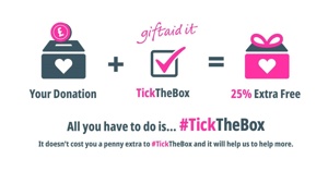 Tickthebox gift aid campaign social media collateral 