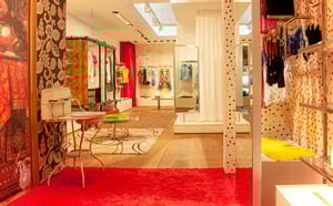 a quirky interior shop floor full of vibrant colours