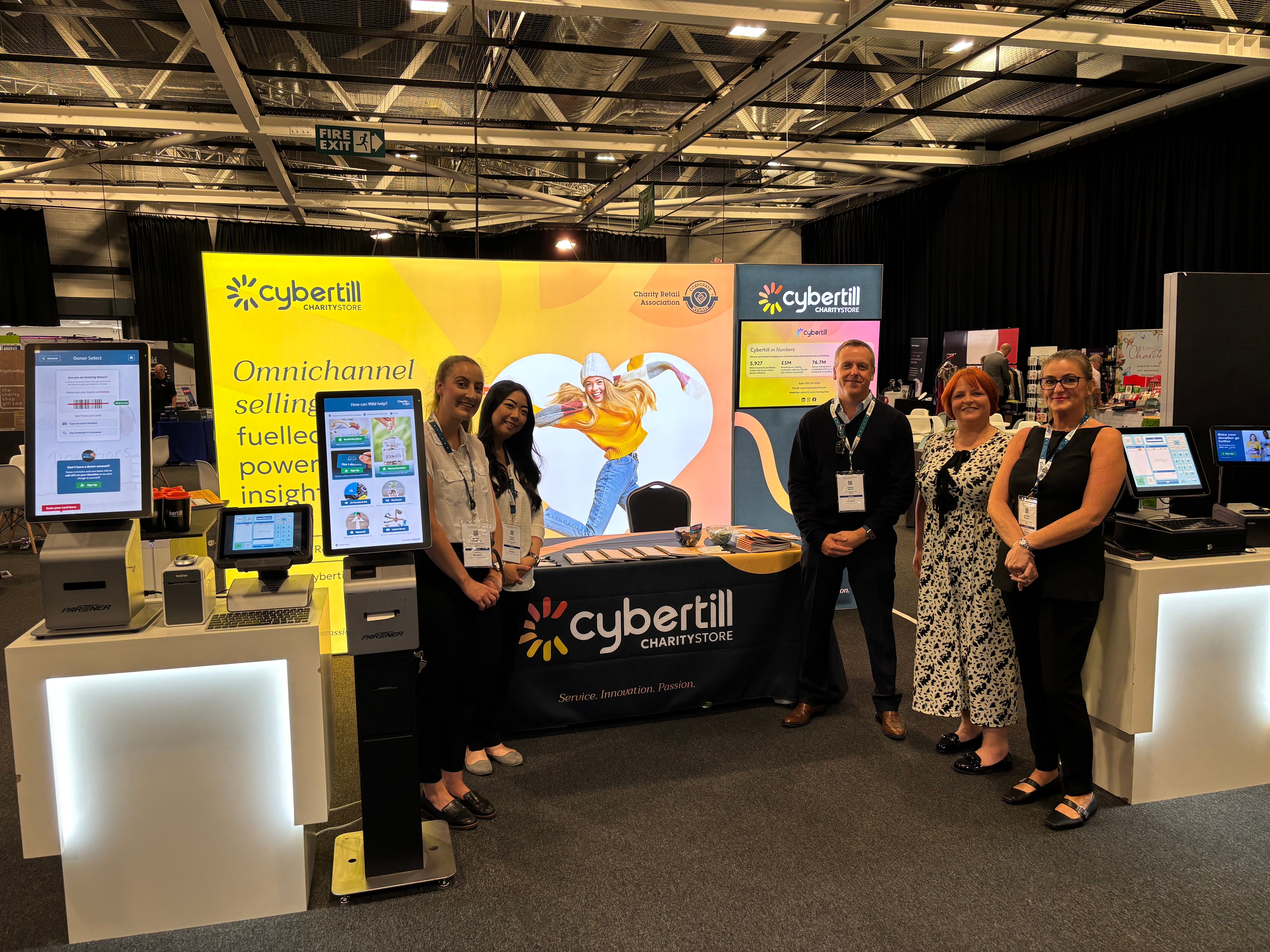Image of Cybertill's stand at the CRA event 