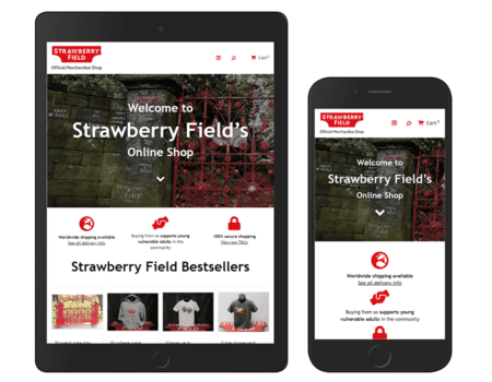 strawberry field magento 2 ipad and iphone